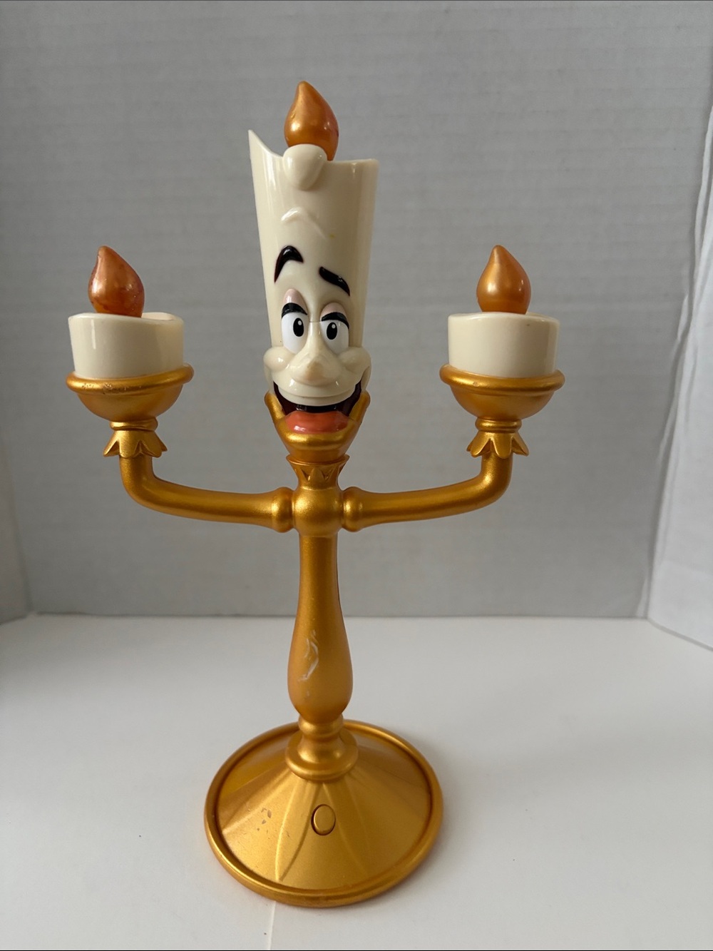 Beauty and the beast Gold Animated Candelabra  - Lumière works